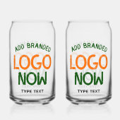 EINFACHER, ZEITGENÖSSISCHER KLARER KUNDE DOSENGLAS (Rückseite)