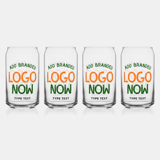 EINFACHER, ZEITGENÖSSISCHER KLARER KUNDE DOSENGLAS (Vorderseite)