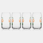 EINFACHER, ZEITGENÖSSISCHER KLARER KUNDE DOSENGLAS (Links)