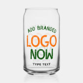 EINFACHER, ZEITGENÖSSISCHER KLARER KUNDE DOSENGLAS (Rückseite)