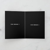 EINFACHER ZEITGENÖSSISCHER, SCHWARZER KUNDE DANKESKARTE (Innenseite)