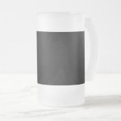 EINFACHER ZEITGENÖSSISCHER, SCHWARZER KUNDE MATTGLAS BIERGLAS (VorderseiteRechts)