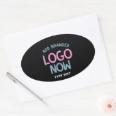 EINFACHER ZEITGENÖSSISCHER, SCHWARZER KUNDE OVALER AUFKLEBER (Umschlag)