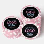 EINFACHER ZEITGENÖSSISCHER, SCHWARZER KUNDE POKERCHIPS (Stapel)