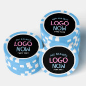 EINFACHER ZEITGENÖSSISCHER, SCHWARZER KUNDE POKERCHIPS (Stapel)