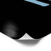 EINFACHER ZEITGENÖSSISCHER, SCHWARZER KUNDE POSTER (Ecke)