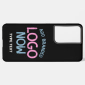 EINFACHER ZEITGENÖSSISCHER, SCHWARZER KUNDE SAMSUNG GALAXY HÜLLE (Rückseite (Horizontal))