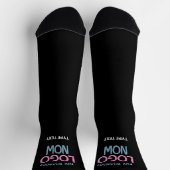 EINFACHER ZEITGENÖSSISCHER, SCHWARZER KUNDE SOCKEN (Oben)