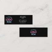 EINFACHER ZEITGENÖSSISCHER, SCHWARZER KUNDE TELEFONNUMMERKARTE (Vorne/Hinten)