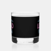 EINFACHER ZEITGENÖSSISCHER, SCHWARZER KUNDE WHISKYGLAS (Links)