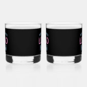 EINFACHER ZEITGENÖSSISCHER, SCHWARZER KUNDE WHISKYGLAS (Rechts)
