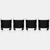 EINFACHER ZEITGENÖSSISCHER, SCHWARZER KUNDE WHISKYGLAS (Rechts)