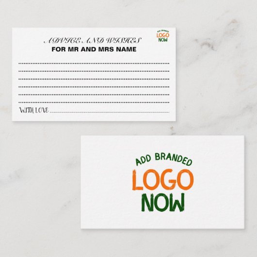 EINFACHER ZEITGENÖSSISCHER, WEISSER, SCHNELLER KUN HINWEISKARTE (Vorne/Hinten)