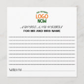 EINFACHER ZEITGENÖSSISCHER, WEISSER, SCHNELLER KUN HINWEISKARTE (Vorderseite)