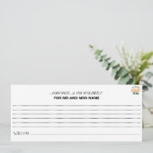 EINFACHER ZEITGENÖSSISCHER, WEISSER, SCHNELLER KUN HINWEISKARTE (Stehend Vorderseite)