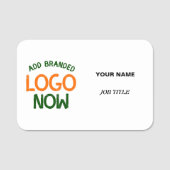 EINFACHER ZEITGENÖSSISCHER, WEISSER, SCHNELLER KUN NAMENSSCHILD (Vorderseite)