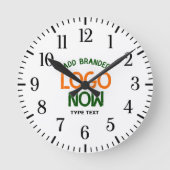 EINFACHER ZEITGENÖSSISCHER, WEISSER, SCHNELLER KUN RUNDE WANDUHR (Vorderseite)