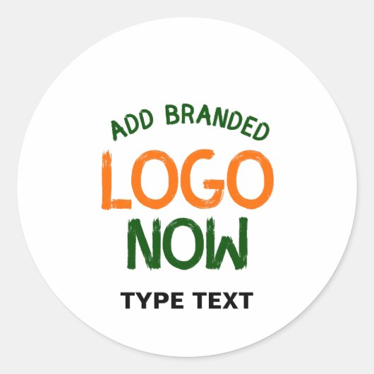 EINFACHER ZEITGENÖSSISCHER, WEISSER, SCHNELLER KUN RUNDER AUFKLEBER (Vorderseite)