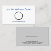 Einfacher Zen-Kreis Visitenkarte (Vorne/Hinten)