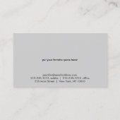 Einfacher Zen-Kreis Visitenkarte (Rückseite)