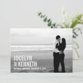 Einfachere Save the Date Karte (Stehend Vorderseite)