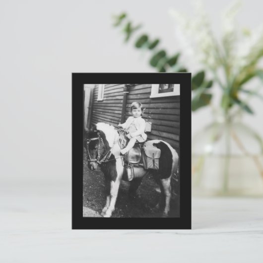 Einfachere Zeiten Postkarte (Stehend Vorderseite)