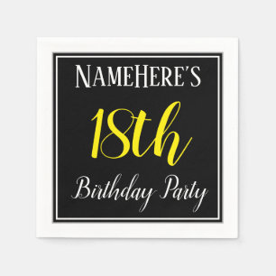 Einfaches, 18. Geburtstags-Party mit individuellem Serviette