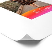 Einfaches 1-Foto-Vollformat - Skripttext-Overlay Poster (Ecke)