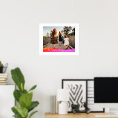 Einfaches 1-Foto-Vollformat - Skripttext-Overlay Poster (Heimbüro)