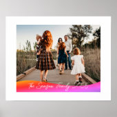 Einfaches 1-Foto-Vollformat - Skripttext-Overlay Poster (Vorne)