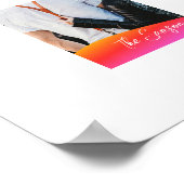 Einfaches 1-Foto-Vollformat - Skripttext-Overlay Poster (Ecke)