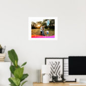 Einfaches 1-Foto-Vollformat - Skripttext-Overlay Poster (Heimbüro)