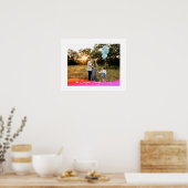 Einfaches 1-Foto-Vollformat - Skripttext-Overlay Poster (Küche)