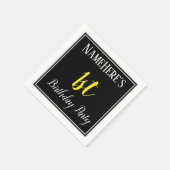 Einfaches, 1. Geburtstag Party mit Individuelle Na Serviette (Ecke)