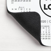 Einfaches 2020-Calendar-Firmenlogo Mousepad (Ecke)