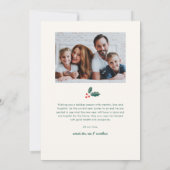 Einfaches 2 Foto Farbiges Glück Feiertagskarte (Rückseite)