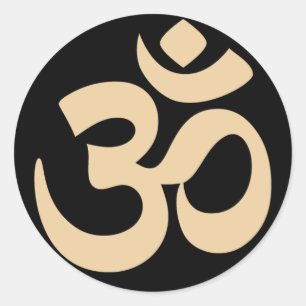 Einfaches 3-Augen-Symbol Runder Aufkleber