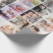 Einfaches 42-Foto-Collage-Geschenkpapier Geschenkpapier (Ecke)