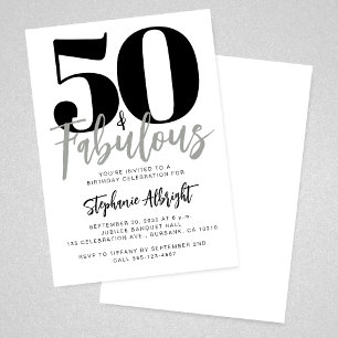 Einfaches 50. und fantastisches Skript zum 50. Geb Einladung