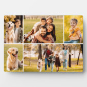 Einfaches 5-Foto Collage-Foto Fotoplatte (Vorderseite)