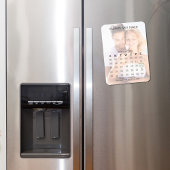 Einfaches 5-Row-Hochzeitkalender-Foto Save the Dat Magnet