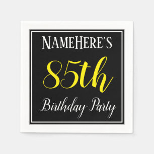 Einfaches, 85. Geburtstags-Party mit individuellem Serviette