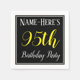 Einfaches, 95. Geburtstags-Party mit individuellem Serviette