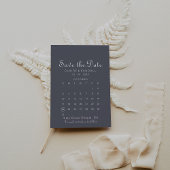 Einfaches Abend Boho Save the Date Kalender