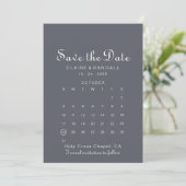 Einfaches Abend Boho Save the Date Kalender (Stehend Vorderseite)