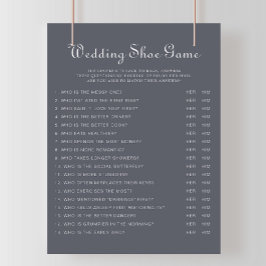 Einfaches Abend Boho Wedding Shoe Game