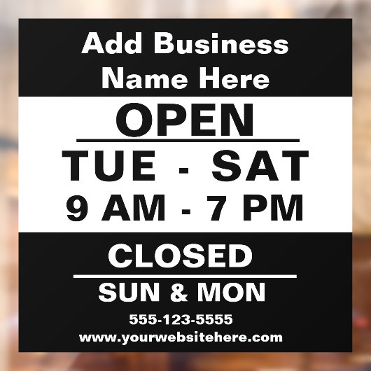 Einfaches Abonnement für benutzerdefinierte Büroze Fensteraufkleber (Blatt 2)