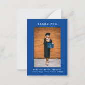 Einfaches Abschluss Minimalistisch Foto Vielen Dan Mitteilungskarte (Vorderseite)