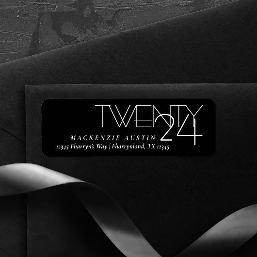 Einfaches Abschluss | Moderne Grad Rücksendeadress