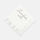 Einfaches Abschluss Serviette (Ecke)